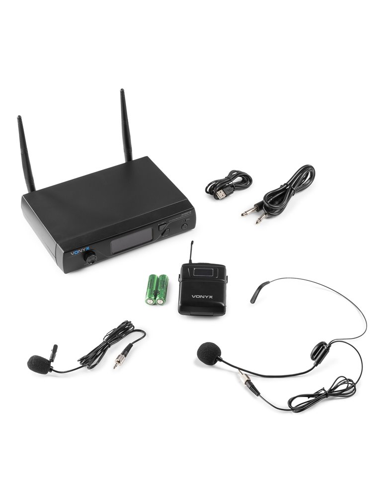WM61B Micrófono inalámbrico UHF 16Ch con petaca transmisora
