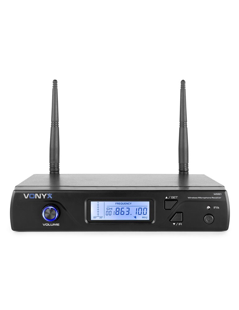 WM61B Micrófono inalámbrico UHF 16Ch con petaca transmisora