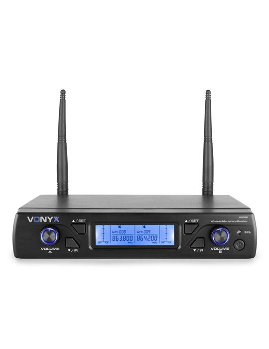 WM62B Micrófono inalámbrico UHF 16Ch con 2 petacas