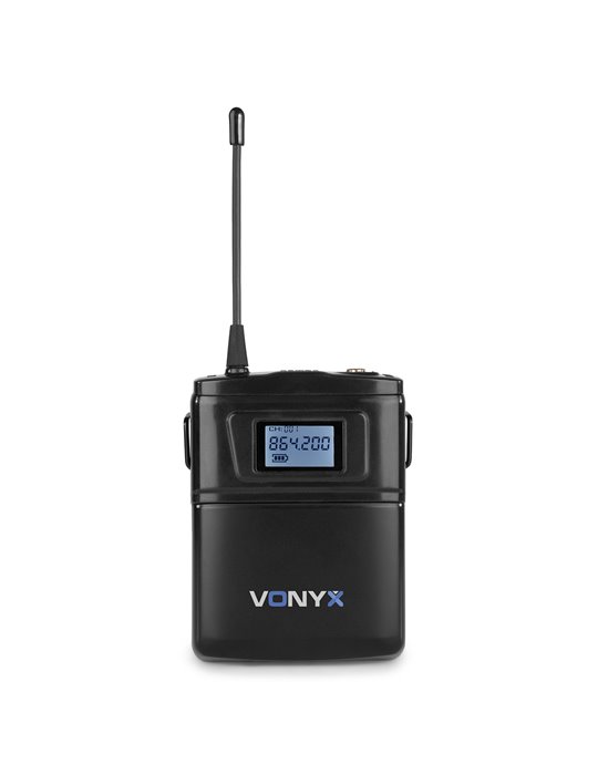 WM62B Micrófono inalámbrico UHF 16Ch con 2 petacas