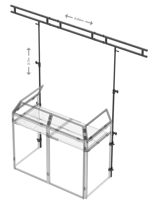 DB3L Puente de luces para mesa DJ DB3