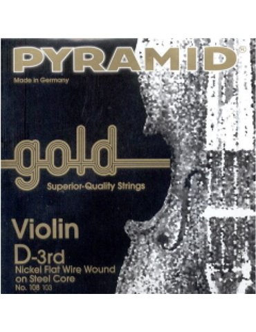 Cuerda 3ª Pyramid Gold Violin 1/2 108103