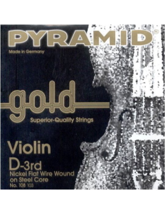 Cuerda 3ª Pyramid Gold Violin 1/2 108103