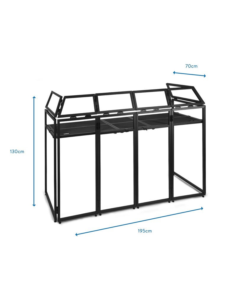 DB5 Pro Cabina DJ Aluminio ancho 2.0m 