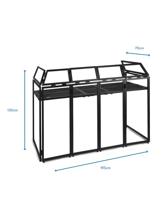 DB5 Pro Cabina DJ Aluminio ancho 2.0m 