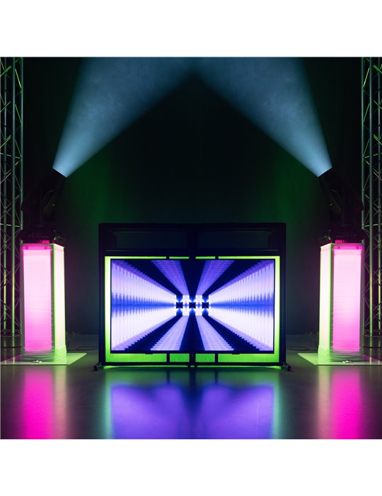 DJP170 Pedestal DJ con placa base plegable
