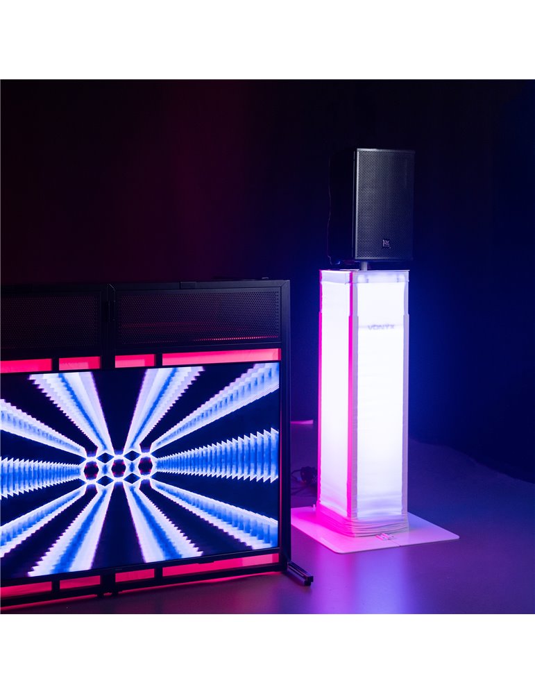 DJP170 Pedestal DJ con placa base plegable
