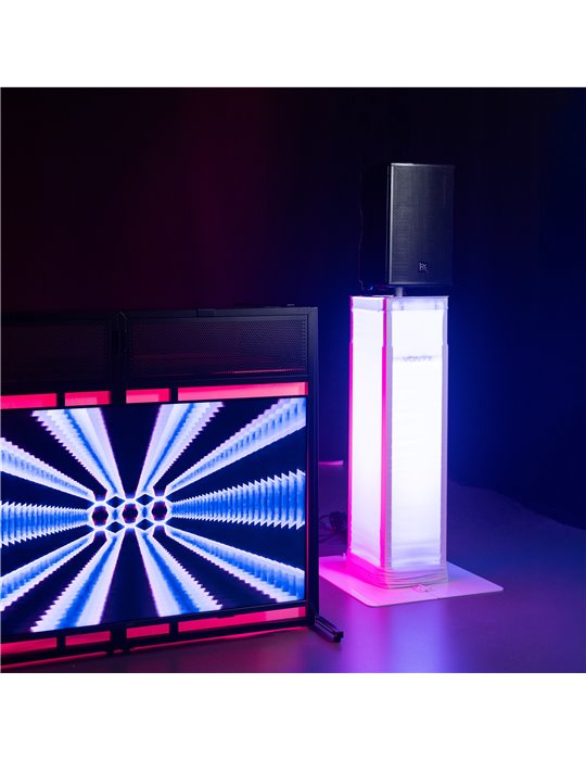 DJP170 Pedestal DJ con placa base plegable