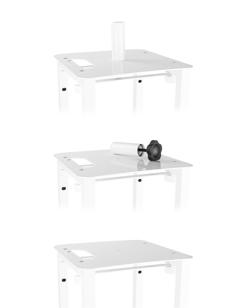 DJP165 Set de Pedestal DJ con bolsa de transporte