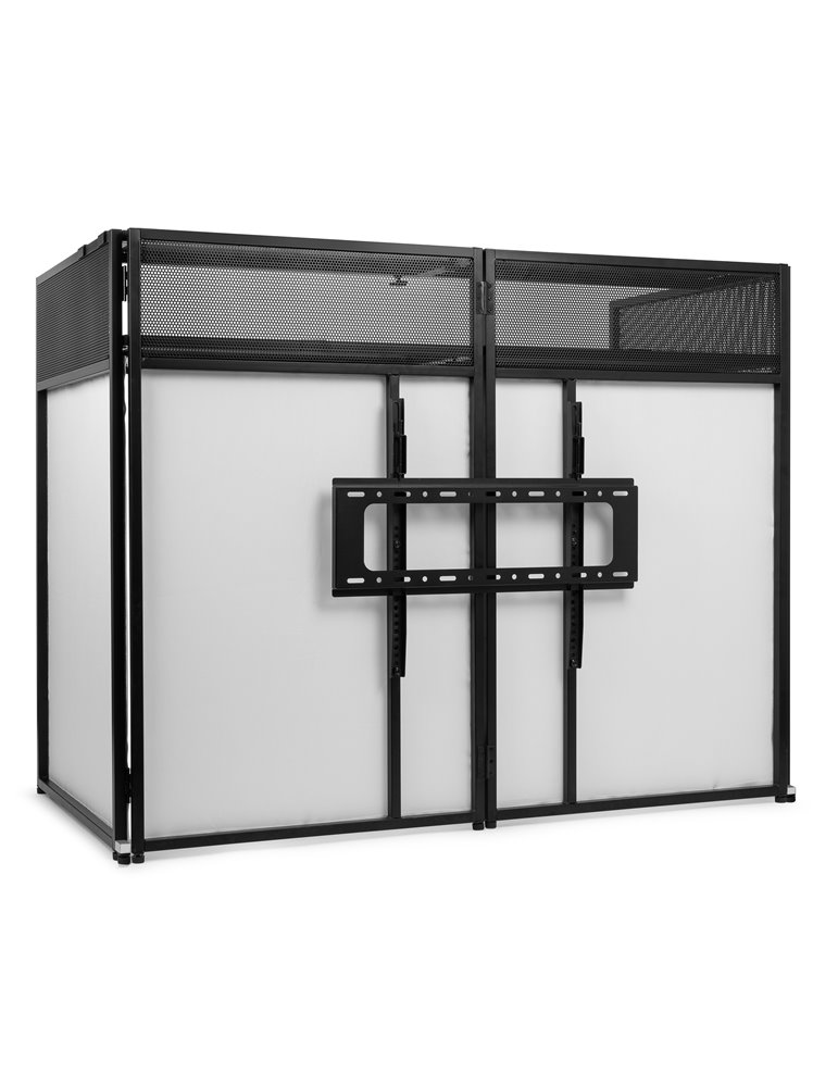 DB6 Sistema de cabina de DJ plegable Pro con soporte para TV