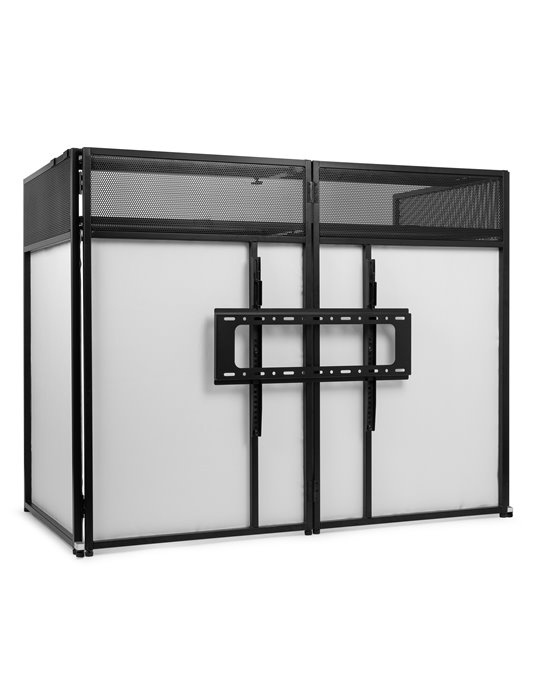 DB6 Sistema de cabina de DJ plegable Pro con soporte para TV
