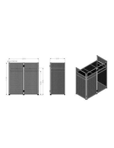 DBC105 Sistema de cabina de DJ plegable Easy