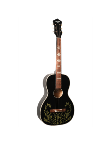 Guitarra Acústica Recording King RPS-7G-MBK Matt Black Floral