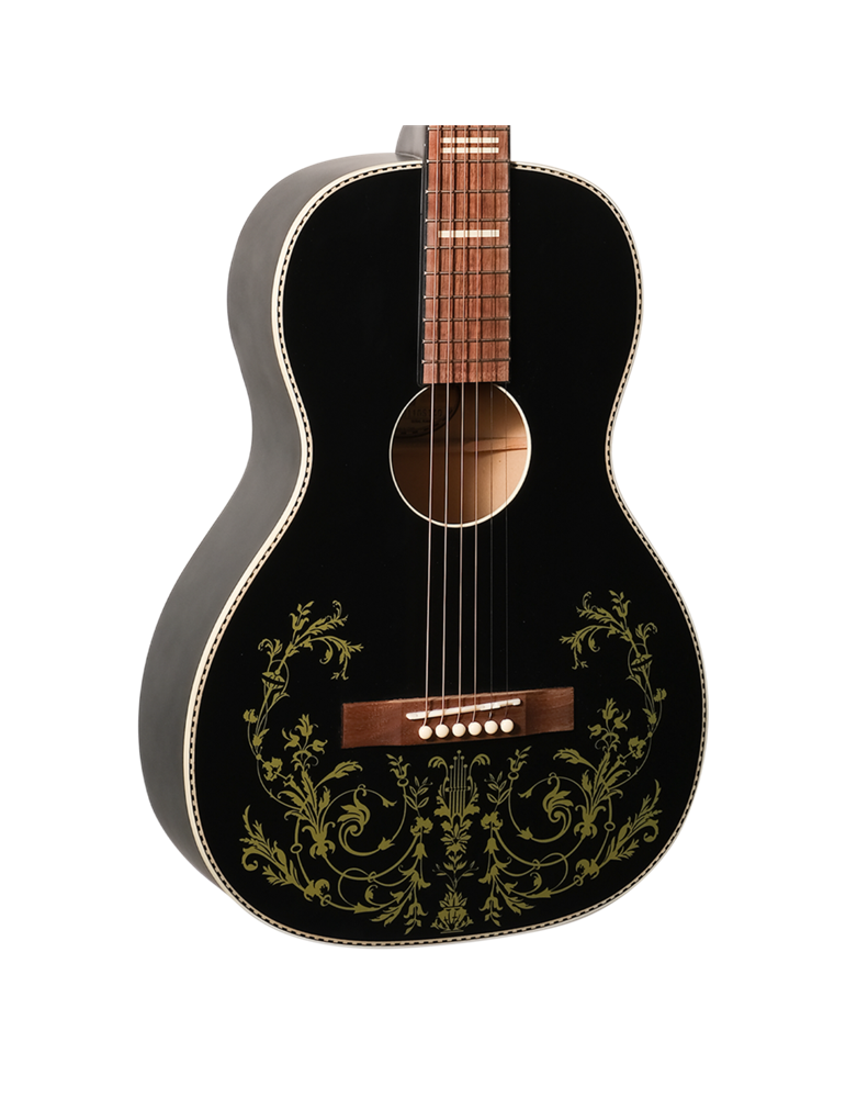 Guitarra Acústica Recording King RPS-7G-MBK Matt Black Floral