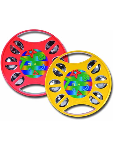 Pandereta Rhythm Tech Tambino Naranja Verde RT1510