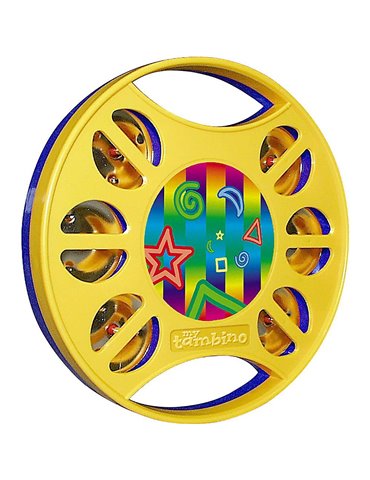 Pandereta Rhythm Tech Tambino Azul Amarilla RT1541