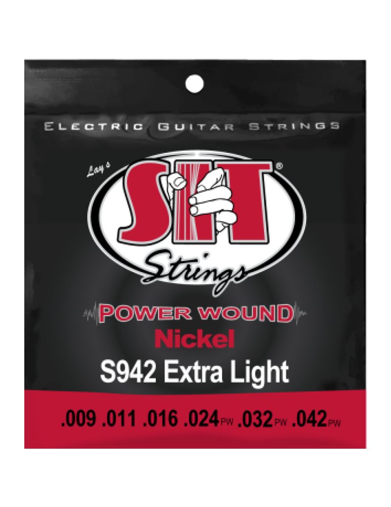 Juego Cuerdas Guitarra Eléctrica SIT Powerwound S942 009-042
