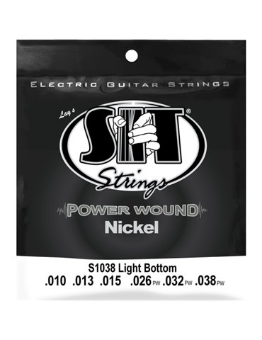 Juego Cuerdas Guitarra Eléctrica SIT Powerwound S1038 010-038