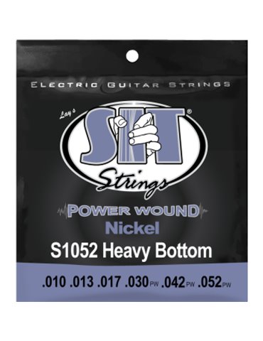 Juego Cuerdas Guitarra Eléctrica SIT Powerwound S1052 010-052