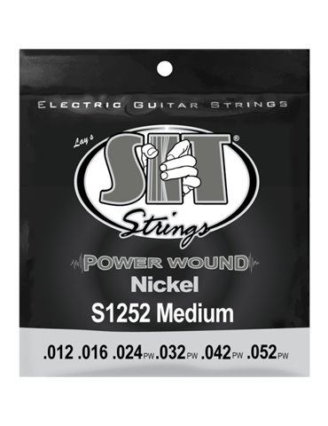 Juego Cuerdas Guitarra Eléctrica SIT Powerwound S1252 012-052