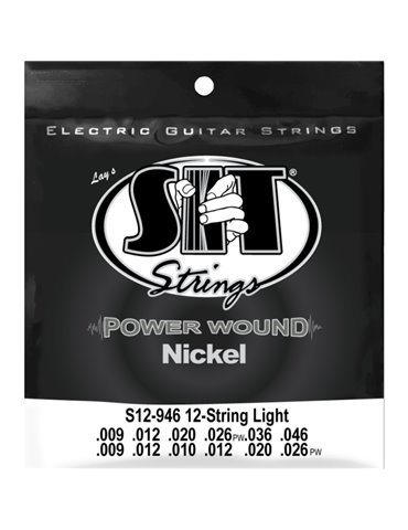 Juego 12 Cuerdas Guitarra Eléctrica SIT Powerwound S12946 009-046