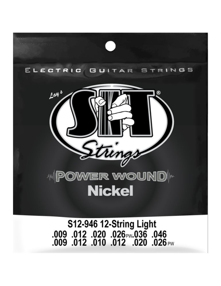 Juego 12 Cuerdas Guitarra Eléctrica SIT Powerwound S12946 009-046