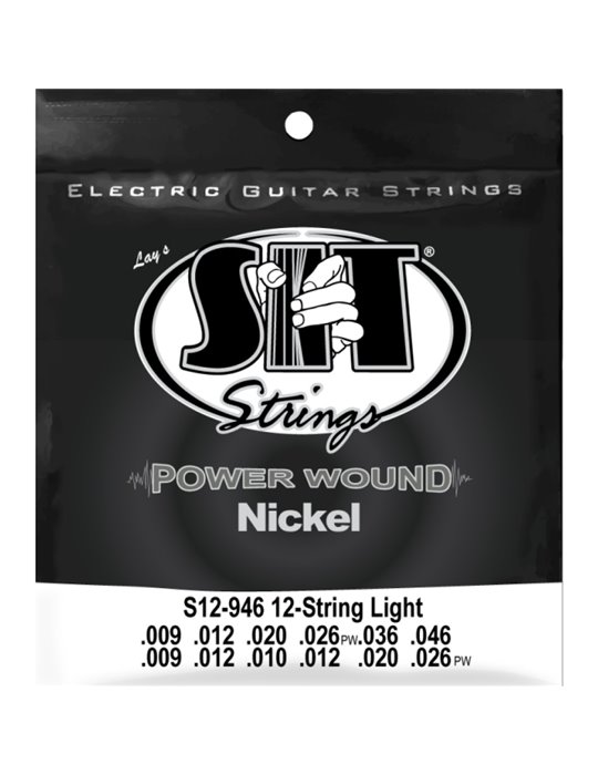 Juego 12 Cuerdas Guitarra Eléctrica SIT Powerwound S12946 009-046