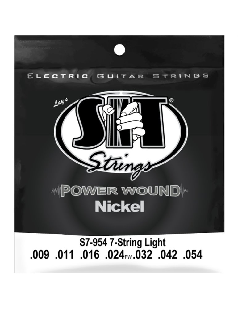 Juego 7 Cuerdas Guitarra Eléctrica SIT Powerwound S7954 009-054