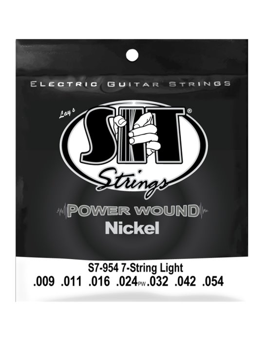 Juego 7 Cuerdas Guitarra Eléctrica SIT Powerwound S7954 009-054
