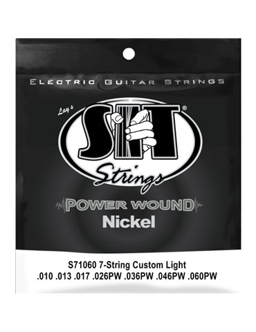 Juego 7 Cuerdas Guitarra Eléctrica SIT Powerwound S71060 010-060