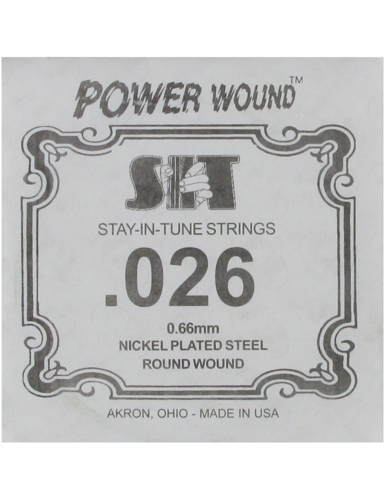 Cuerda Guitarra Eléctrica SIT .026PW