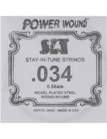 Cuerda Guitarra Eléctrica SIT .034PW
