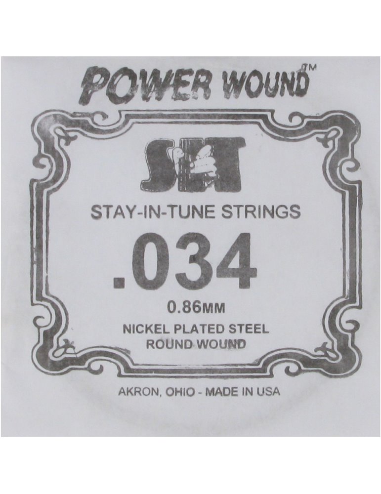 Cuerda Guitarra Eléctrica SIT .034PW