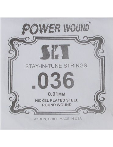 Cuerda Guitarra Eléctrica SIT .036PW