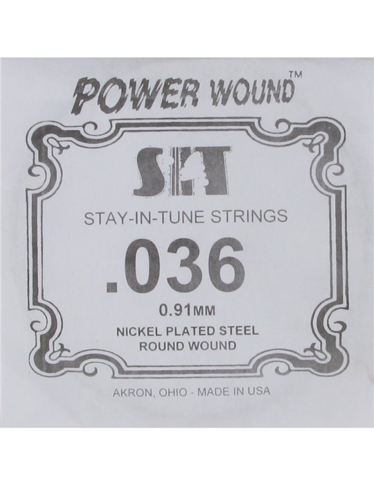 Cuerda Guitarra Eléctrica SIT .036PW