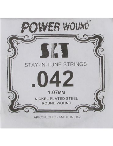 Cuerda Guitarra Eléctrica SIT .042PW