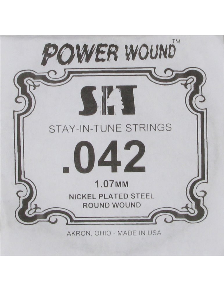 Cuerda Guitarra Eléctrica SIT .042PW