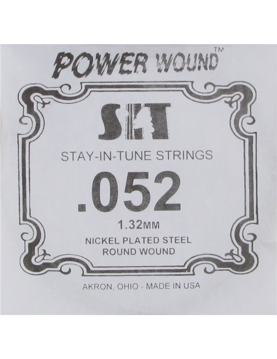 Cuerda Guitarra Eléctrica SIT .052PW