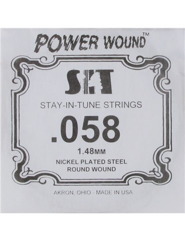 Cuerda Guitarra Eléctrica SIT .058PW