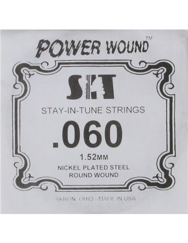 Cuerda Guitarra Eléctrica SIT .060PW