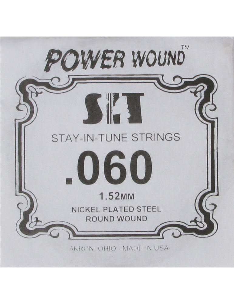Cuerda Guitarra Eléctrica SIT .060PW