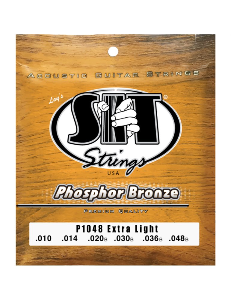 Juego Cuerdas Guitarra Acústica SIT Phosphor Bronze P1048 010-048