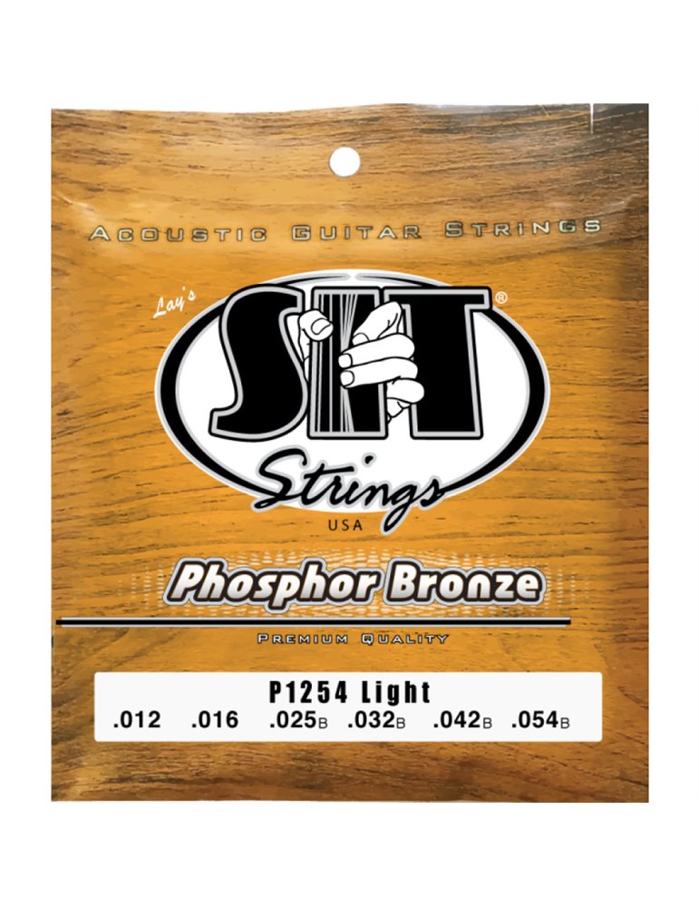 Juego Cuerdas Guitarra Acústica SIT Phosphor Bronze P1254 012-054