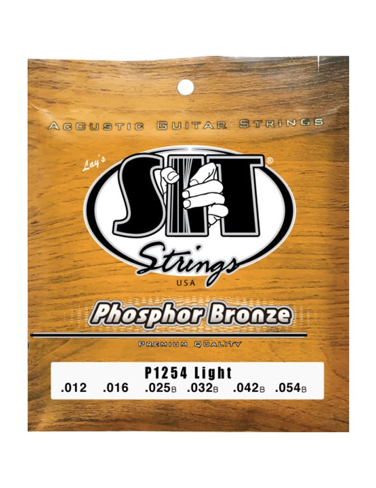 Juego Cuerdas Guitarra Acústica SIT Phosphor Bronze P1254 012-054