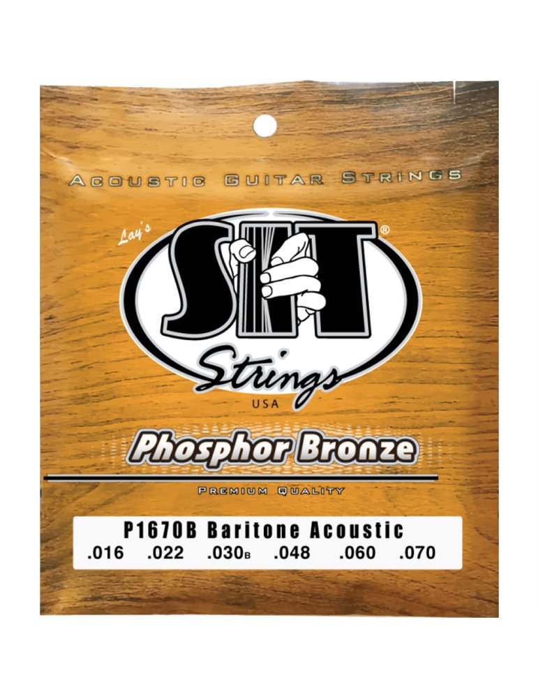 Juego Cuerdas Guitarra Acústica SIT Phosphor Bronze P1670B 016-070