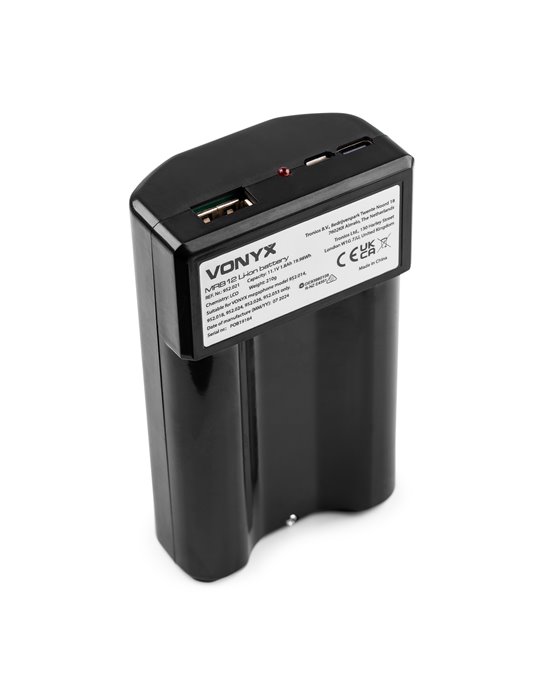 MRB12 Paquete de baterías de iones de litio de 12 V con cargador