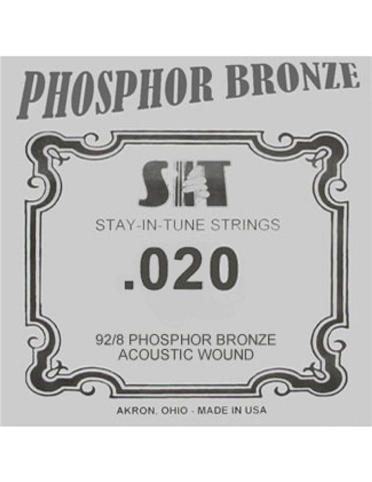 Cuerda Guitarra Acústica Phosphor Bronze SIT .020B