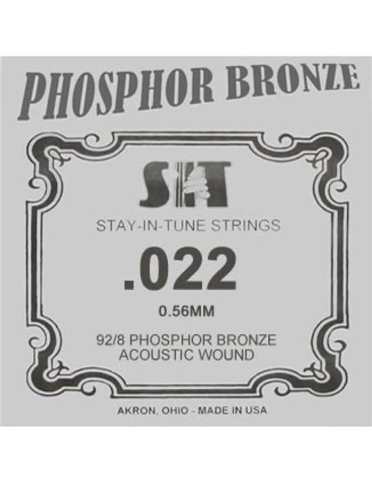Cuerda Guitarra Acústica Phosphor Bronze SIT .022B