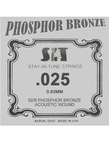 Cuerda Guitarra Acústica Phosphor Bronze SIT .025B