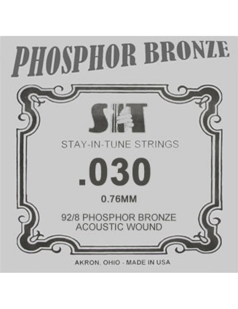 Cuerda Guitarra Acústica Phosphor Bronze SIT .030B